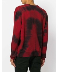 Мужской темно-красный свитшот с принтом от Amiri