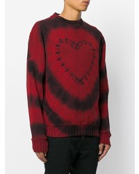 Мужской темно-красный свитшот с принтом от Amiri