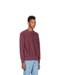 Мужской темно-красный свитшот от Champion Reverse Weave