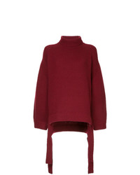 Темно-красный свободный свитер от Ellery