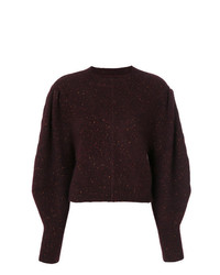 Темно-красный свободный свитер от Isabel Marant