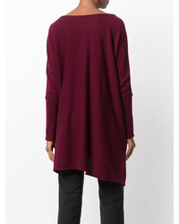 Темно-красный свободный свитер от Boule De Neige