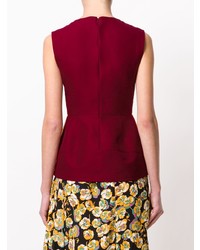Темно-красный топ без рукавов от Marni