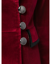 Женский темно-красный хлопковый пиджак от Dolce & Gabbana