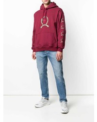 Мужской темно-красный худи с принтом от Tommy Jeans