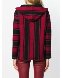 Женский темно-красный худи с принтом от Adaptation