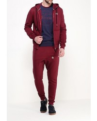 Мужской темно-красный худи от Guru