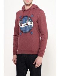 Мужской темно-красный худи от Jack &amp; Jones