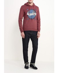 Мужской темно-красный худи от Jack &amp; Jones