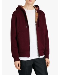 Мужской темно-красный худи от Burberry