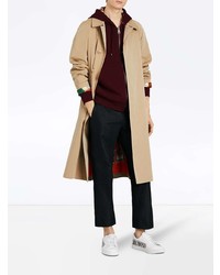 Мужской темно-красный худи от Burberry