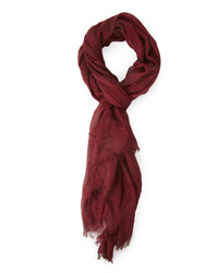 Темно-красный шарф