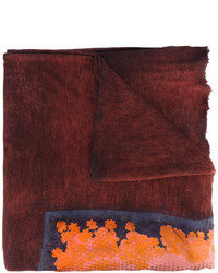 Женский темно-красный шарф с принтом от Avant Toi