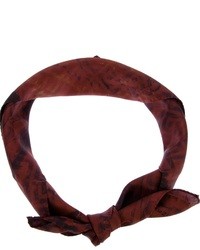Женский темно-красный шарф с цветочным принтом от Givenchy