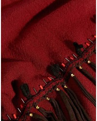 Женский темно-красный шарф от Blank