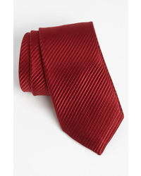 Темно-красный шелковый галстук
