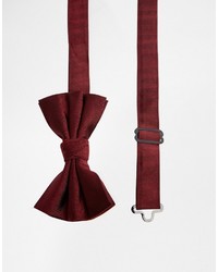 Мужской темно-красный шелковый галстук-бабочка от Asos