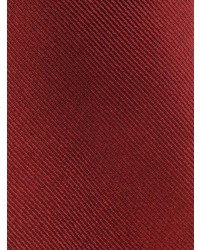 Мужской темно-красный шелковый галстук с принтом от Moschino