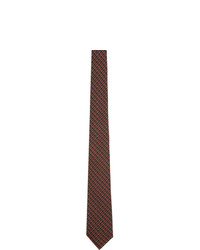 Мужской темно-красный шелковый галстук от Burberry