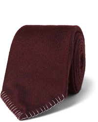 Мужской темно-красный шелковый галстук от Canali