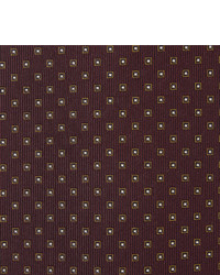 Мужской темно-красный шелковый галстук от Drakes