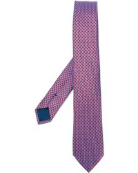 Мужской темно-красный шелковый галстук от Ermenegildo Zegna