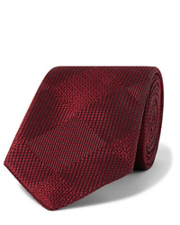 Мужской темно-красный шелковый галстук от Turnbull & Asser