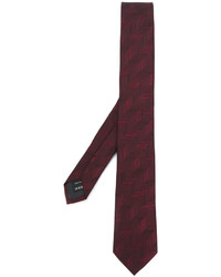 Мужской темно-красный шелковый галстук от Z Zegna