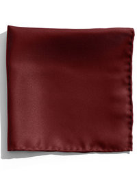 Темно-красный шелковый нагрудный платок