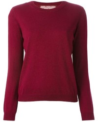 Женский темно-красный шелковый свитер от RED Valentino