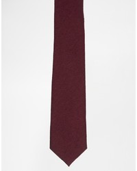 Мужской темно-красный шерстяной галстук от Asos