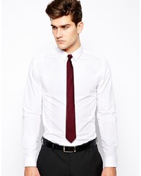 Мужской темно-красный шерстяной галстук от Asos