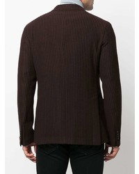 Мужской темно-красный шерстяной двубортный пиджак от Tagliatore