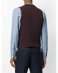 Темно-красный шерстяной жилет от Barena