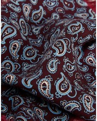 Темно-красный шерстяной нагрудный платок с "огурцами" от Asos