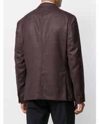 Мужской темно-красный шерстяной пиджак от Paoloni