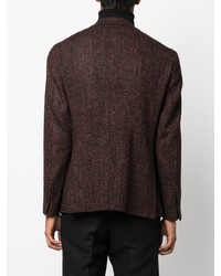 Мужской темно-красный шерстяной пиджак от Tagliatore