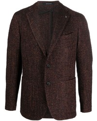 Мужской темно-красный шерстяной пиджак от Tagliatore