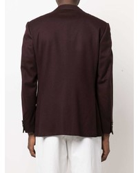Мужской темно-красный шерстяной пиджак от Corneliani