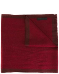 Мужской темно-красный шерстяной шарф от Ermenegildo Zegna