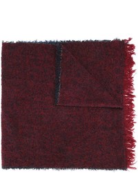 Мужской темно-красный шерстяной шарф от Zanone