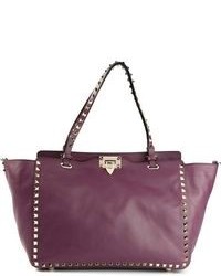 Темно-пурпурная большая сумка
