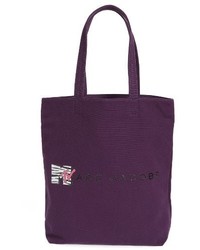 Темно-пурпурная большая сумка из плотной ткани