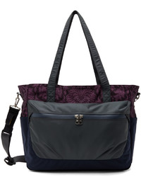 Темно-пурпурная большая сумка из плотной ткани