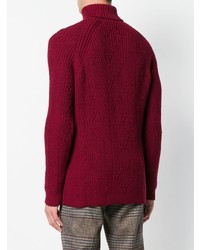 Мужская темно-пурпурная водолазка от Etro