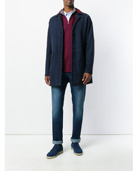 Мужская темно-пурпурная водолазка от Kiton