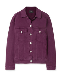 Женская темно-пурпурная джинсовая куртка от 3x1