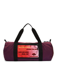 Мужская темно-пурпурная дорожная сумка из плотной ткани от Adidas Originals By Alexander Wang