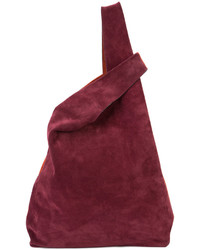 Темно-пурпурная замшевая большая сумка от Hayward