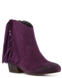 Темно-пурпурная замшевая обувь
